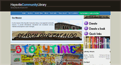 Desktop Screenshot of haysvillecommunitylibrary.org